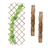 3XRANKGITTER - Multicolor, Holz (46/270/1cm) - Relaxdays