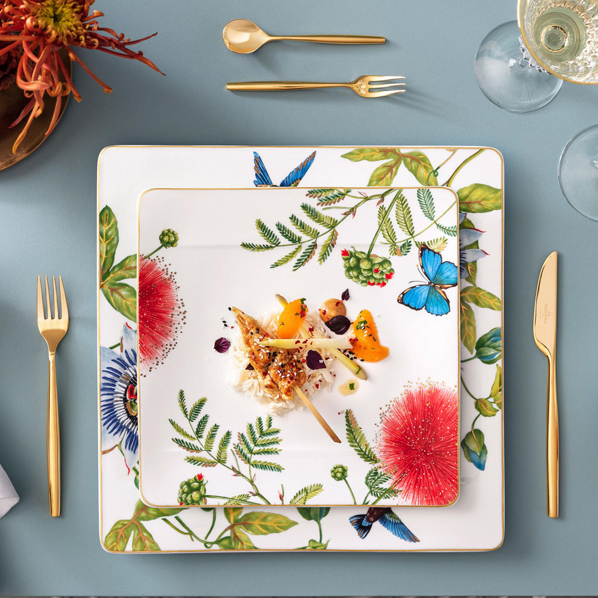 SPEISETELLER Amazonia bunt 27 x 27 cm 6er Set - Multicolor, Keramik (1cm) - Villeroy & Boch