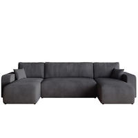 WOHNLANDSCHAFT PUMI mit Schlaffunktion Grau Cord - Grau, Textil (312/82/148cm) - Bromarkt