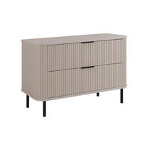 BADEZIMMERSCHRANK : Farbe Kaschmir, Griff schwarz, Füße schwarz, 100 x 41,5 x 66,7 cm - Kaschmir/Schwarz, Holzwerkstoff (100/66.7/41.5cm) - 3XE LIVING
