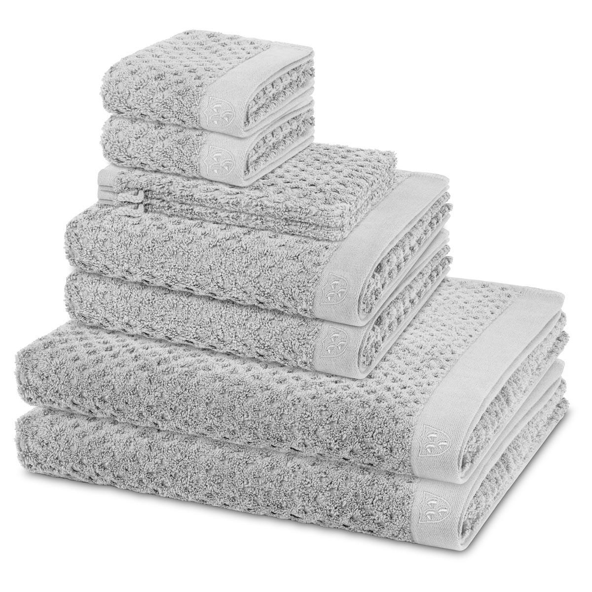 FROTTIERSET Harmony 8-teilig - Hellgrau, Textil (50/100cm) - Ross