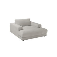 LONGSEAT MADELINE Grau Cord - Schwarz/Grau, Kunststoff/Textil (150/86/170cm) - KAWOLA