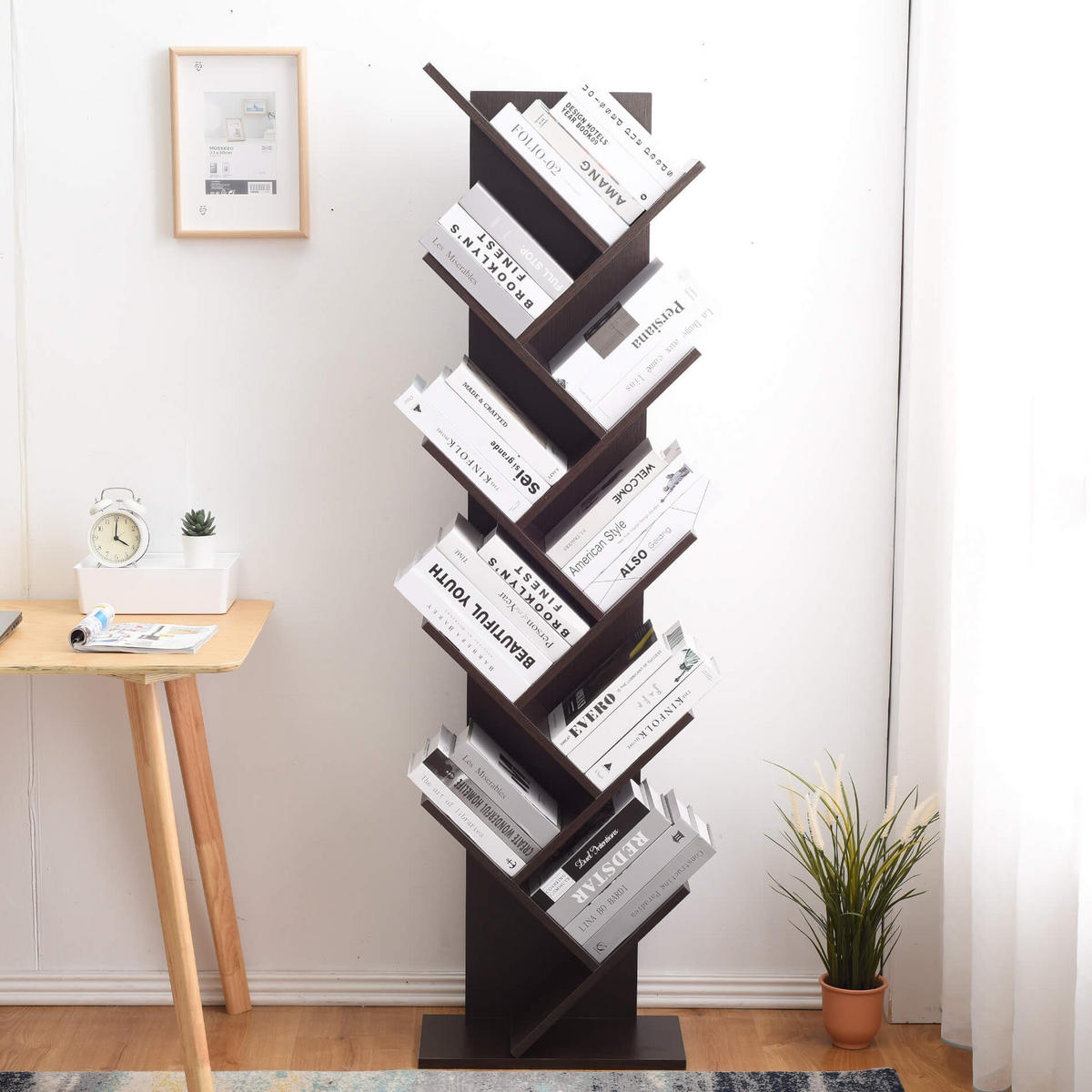 BÜCHERREGAL Wengefarben 22/22/164 cm - Wengefarben, Holzwerkstoff (22/164/22cm) - Mobili Rebecca