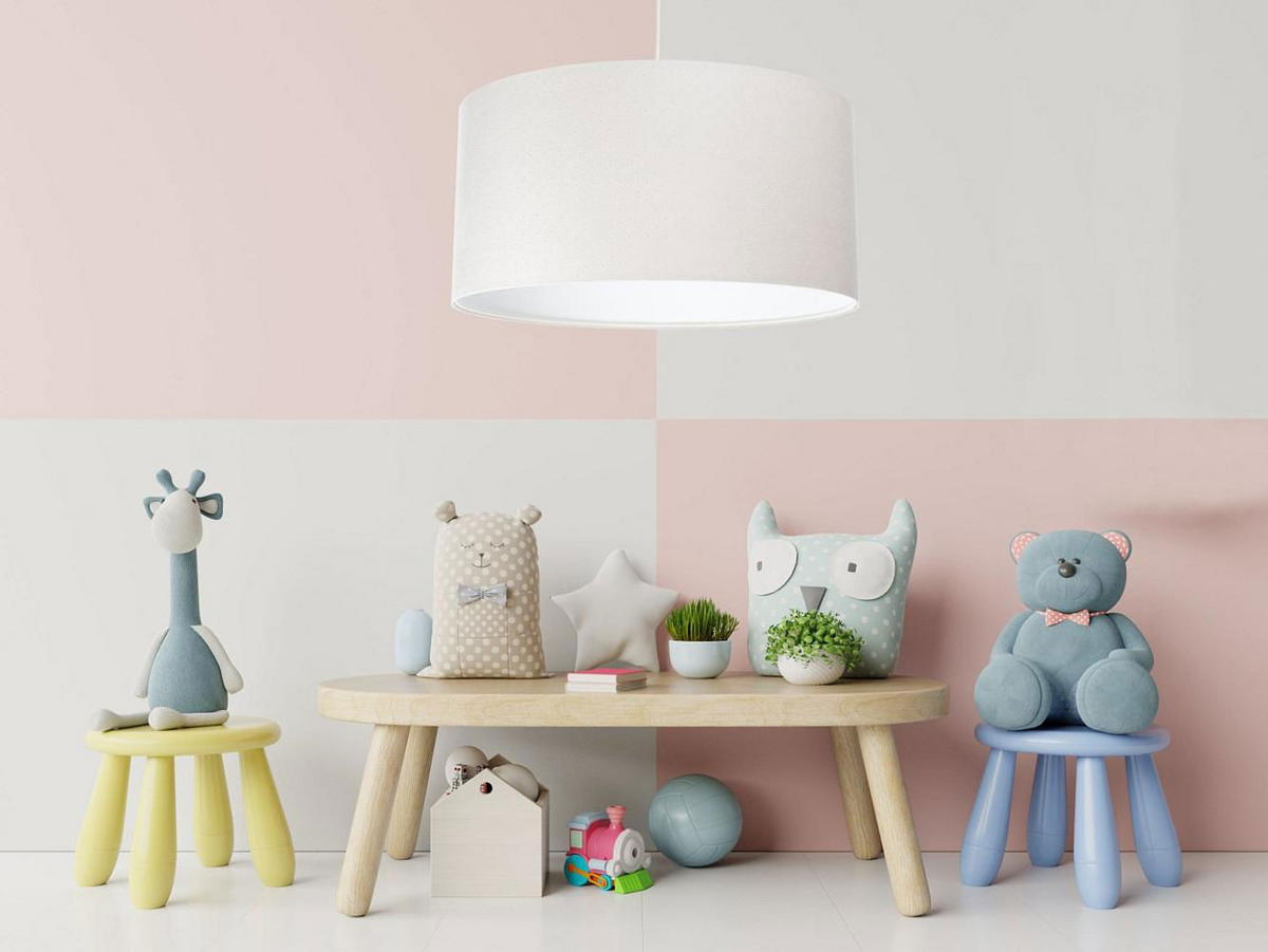 HÄNGELEUCHTE Weiß 60/30 cm - Beige/Weiß, Kunststoff (60/1.1/30cm) - ONZENO