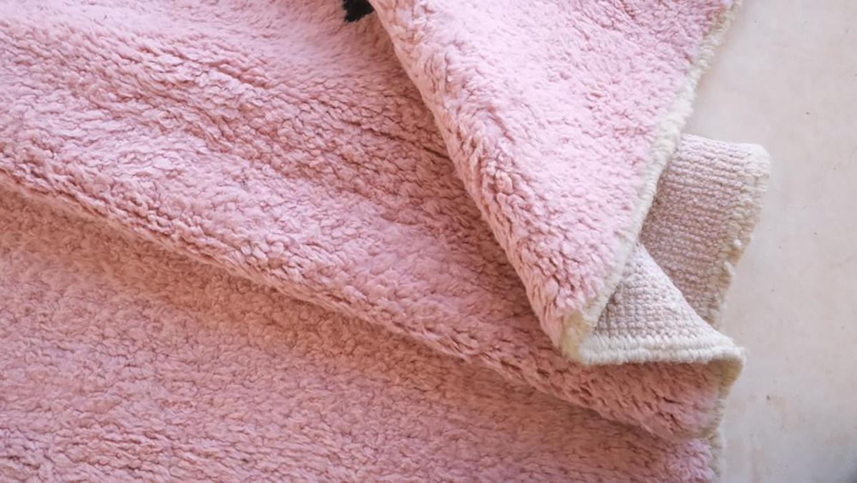 BERBERTEPPICH aus reiner Wolle 245x 298 cm - Pink, Naturmaterialien (245/298cm) - AFK Living