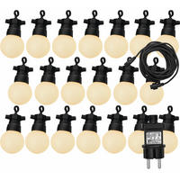 PARTYLICHTER 15/15/29cm - Schwarz, Kunststoff (29cm) - Luxform