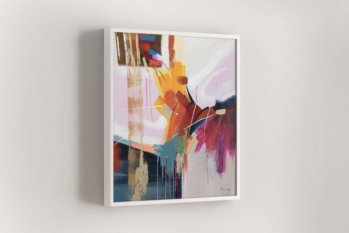 OLEJOMALBA 80/80 cm, Město a architektura - různobarevná, dřevo/textil (80/80cm) - KUNSTLOFT