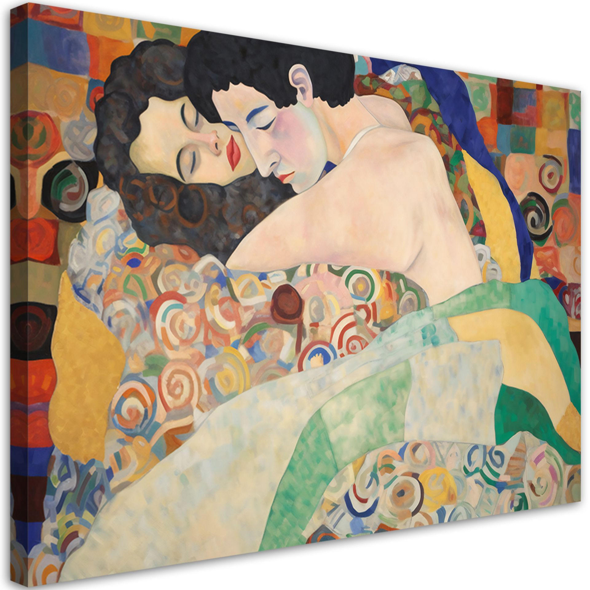 KUNSTDRUCK Grün 90/60 cm - Grün, Textil (90/60cm) - KUNSTLOFT