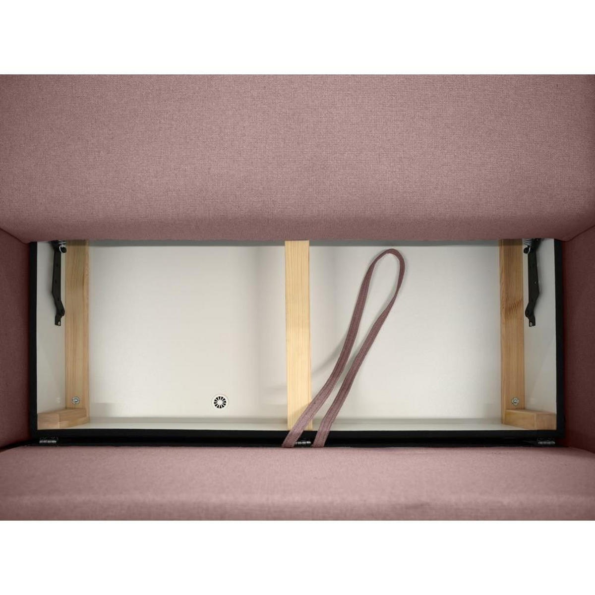ECKSCHLAFSOFA Willow rosa - Rosa, Textil (225/150cm) - Beautysofa