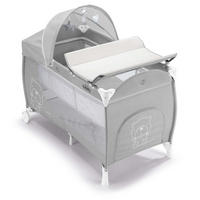 REISEBETT für Babys Daily Plus | für 0-36 Monate | Kinderreisebett inklusive Wickelunterlage und Transporttasche | Grau - Grau, Textil (26/23/80cm) - Cam il Mondo del Bambino S.p.A.