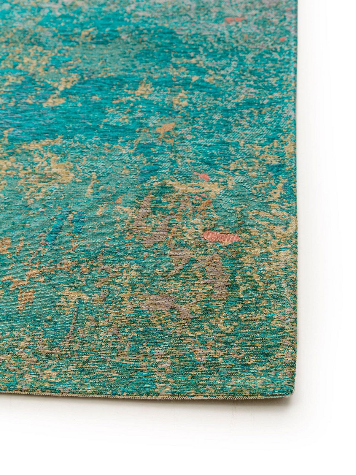 FLACHGEWEBETEPPICH Stay Türkis 80x165 cm - Türkis, Textil (80/1cm) - KUNSTLOFT
