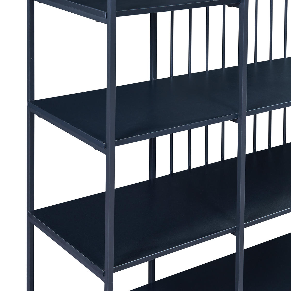 STANDREGAL Rælingen - Schwarz, Metall (120/180/32.5cm) - [en.casa]