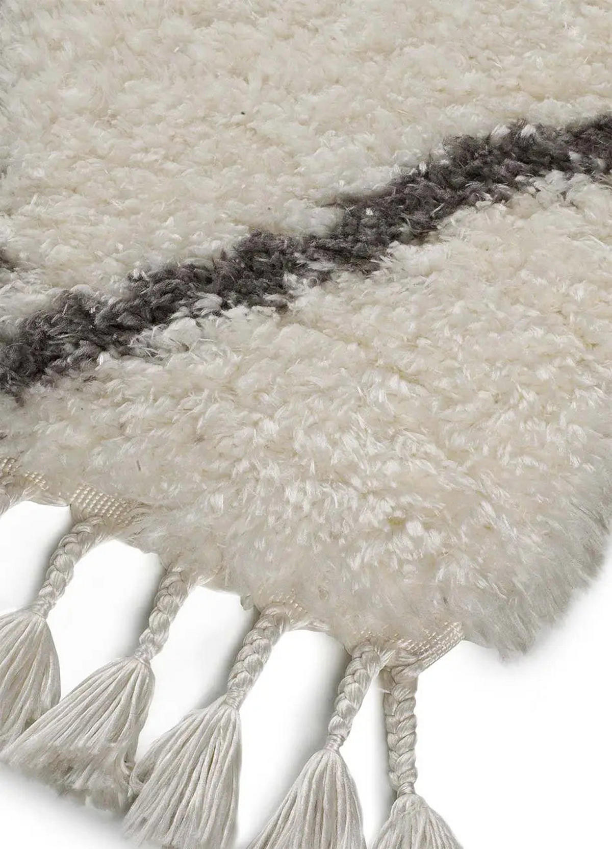 HOCHFLORTEPPICH Weiß Samira 120/170 cm - Weiß, Textil (120/170cm) - Atticgo
