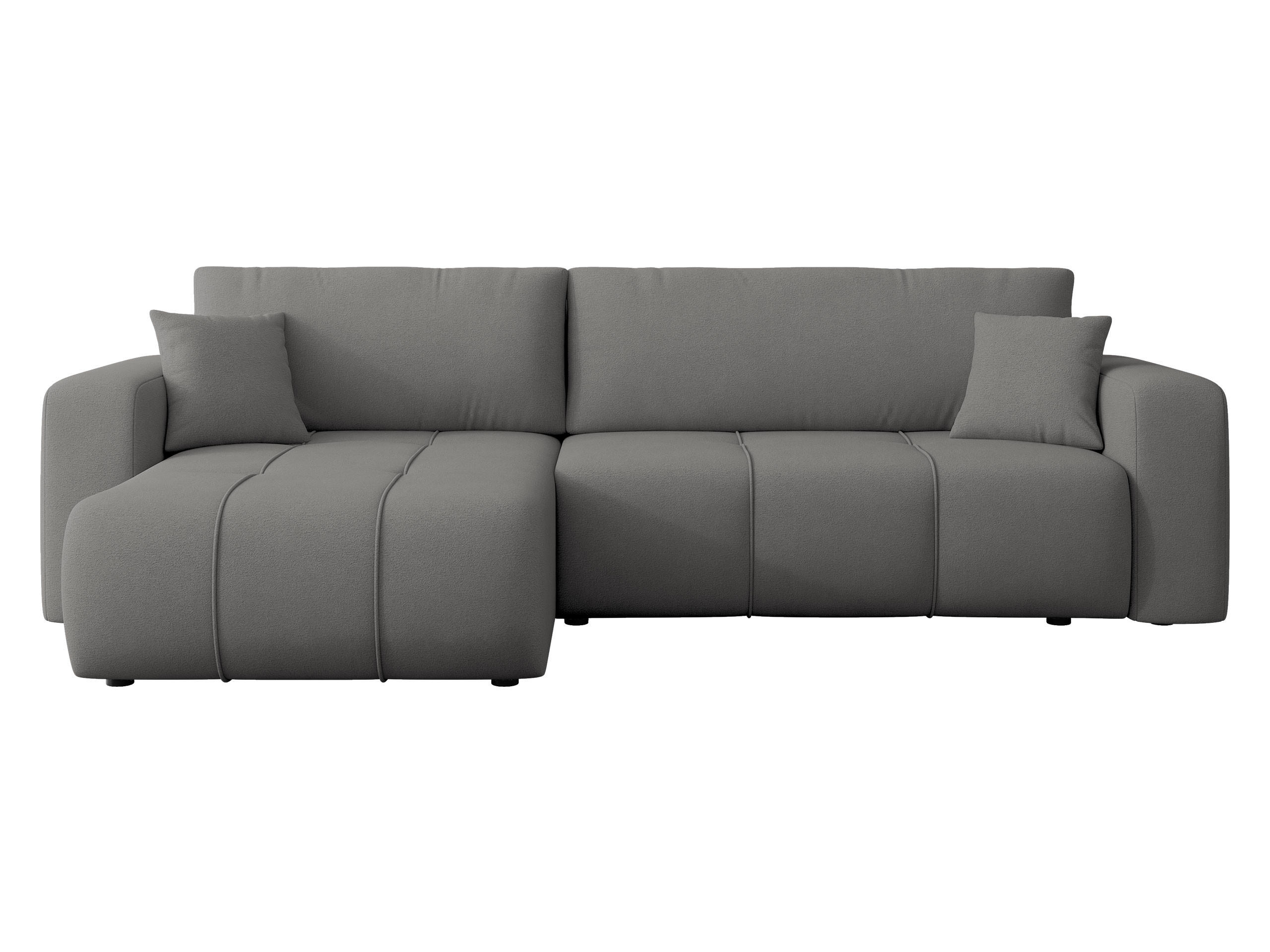 Mirjan24 Ecksofa Dunkelgrau 274x145 cm