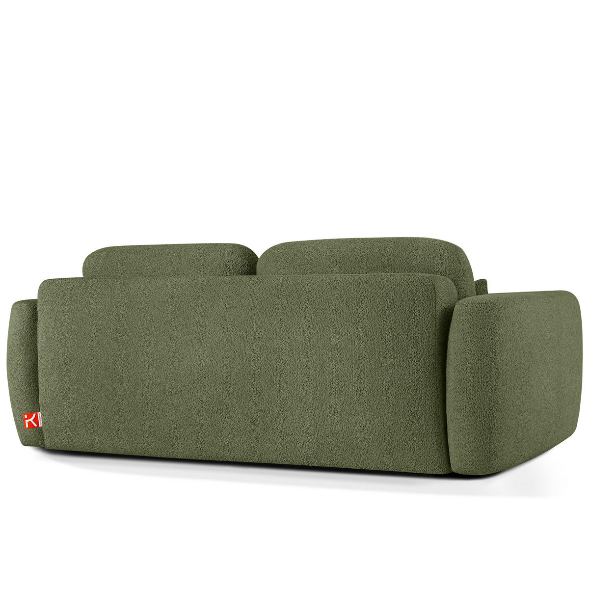 SOFA 3 ELOSA - Olivgrün, Holz/Textil (245/85/115cm) - KONSIMO®