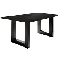 ESSTISCH ausziehbar Eila 7 140 x 90 x 75 Esszimmertisch Schwarzstahl - Schwarz, Holz (140/90/75cm) - 58aufmkessel