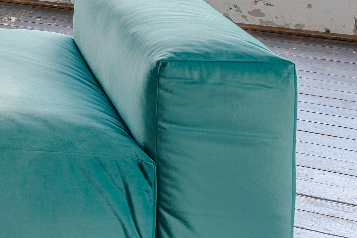 SESSEL MIA Grün Velvet - Schwarz/Grün, Kunststoff/Textil (120/72/120cm) - KAWOLA