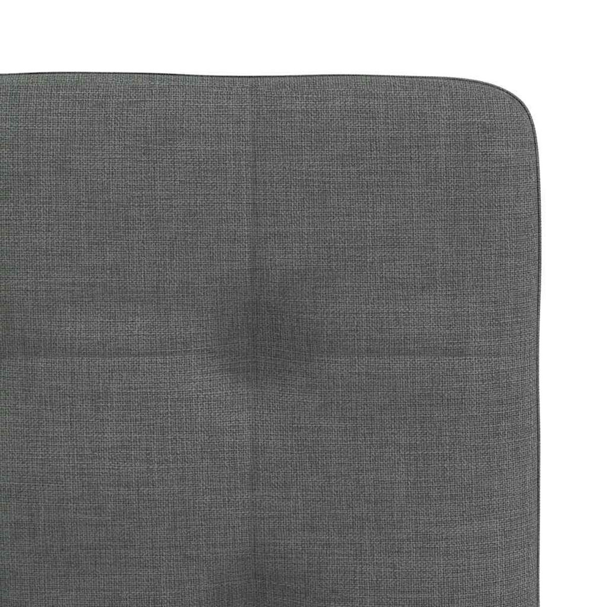 ESSZIMMERSTÜHLE 2 Stk. Dunkelgrau Stoff 45*54*86cm - Dunkelgrau, Metall (45/86/54cm) - ZMH