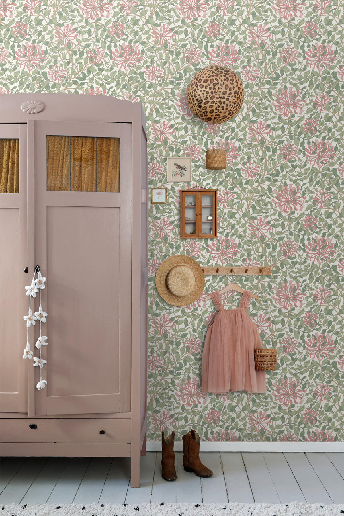 TAPETE Blumen 50 x 900 cm - Pink, Papier (50/900cm) - ESTAhome