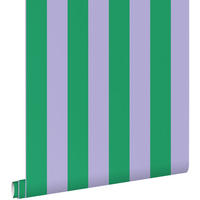 TAPETE Streifen 53 cm x 10.05 m - Grün, Papier (53/1000cm) - ESTAhome
