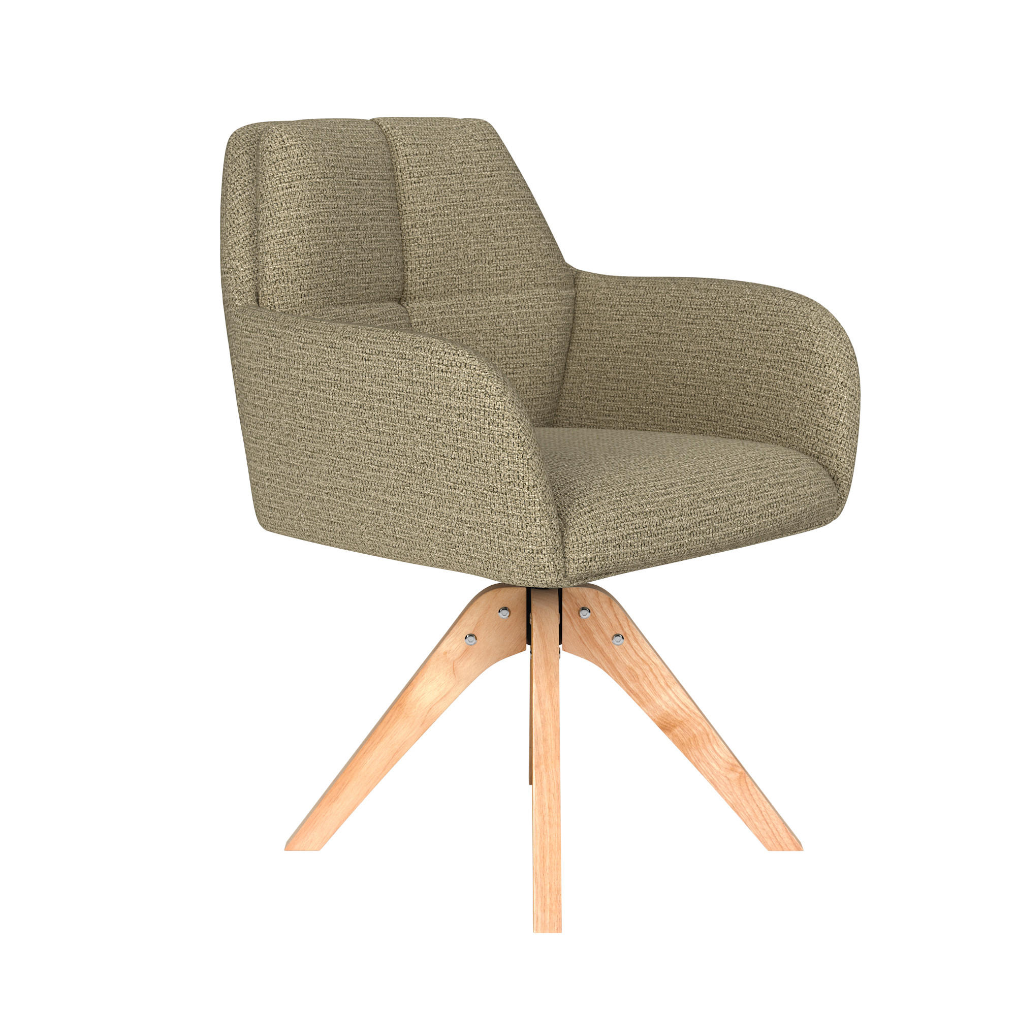 ESSZIMMERSTUHL Pete - Grün - 62/63/85 cm - Grün, Textil (63/85/62cm)