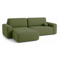 ECKSOFA Grün ILO Mit Schlaffunktion Und Bettkasten - Grün, Textil (282/177cm) - Sepro Meble