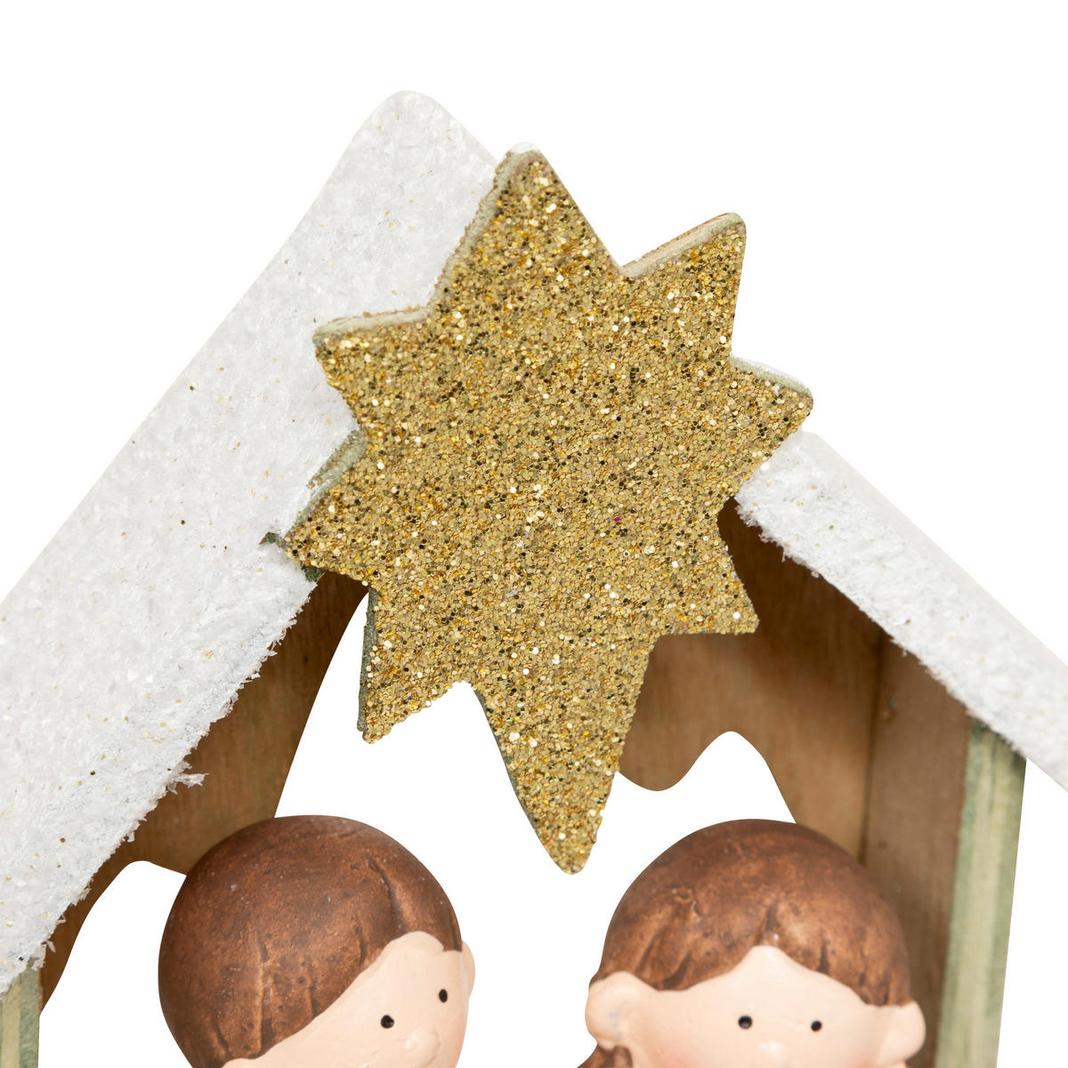 WEIHNACHTSKRIPPE 15 cm - Multicolor, Holzwerkstoff (6/15.2/13.8cm) - Atmosphera Createur d´interieur