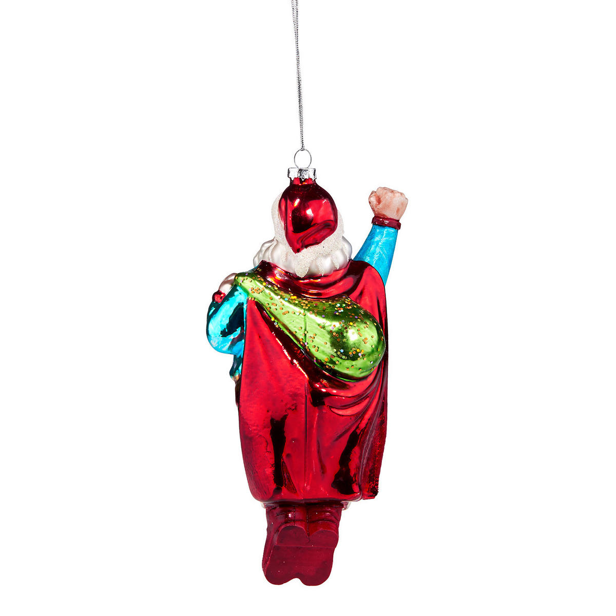BAUMANHÄNGER Hang On Santa - Blau, Glas (9/18/7cm) - Butlers
