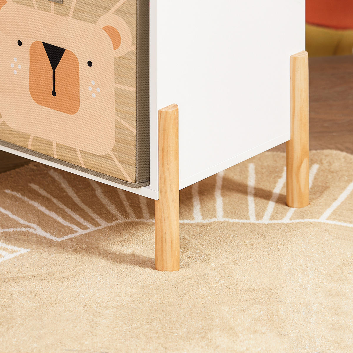 KINDERREGAL Weiß - Weiß/Naturfarben, Holz/Holzwerkstoff (65/70/30cm) - SoBuy
