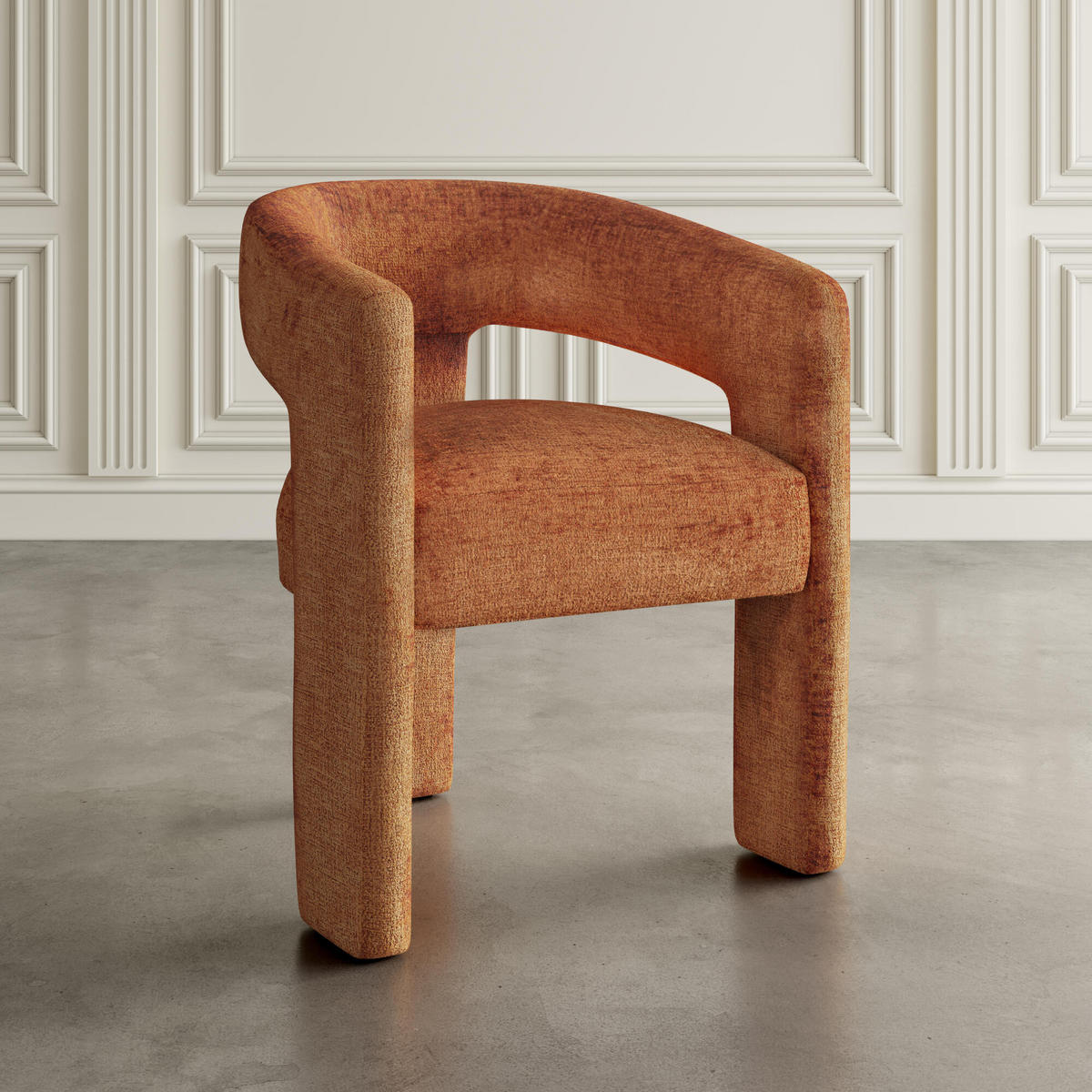 ESSZIMMERSTUHL LEITH Orange 62x58x75 cm - Orange, Textil (62/75/58cm) - FURNLUX