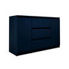 KOMMODE, 2 Türen & 3 Schubladen, Marineblau 120 x 39 x 78 cm - Dunkelblau, Holzwerkstoff (120/78/39cm) - 3XE LIVING
