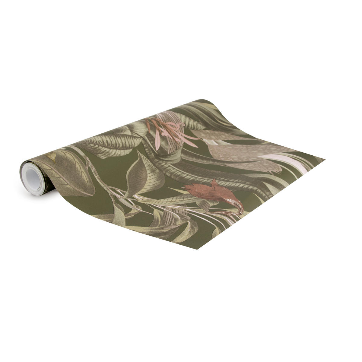 VLIESTAPETE - Tropische Blätter - Grün - Grün, Papier/Kunststoff (53/1000cm) - LOOKS by W.Joop