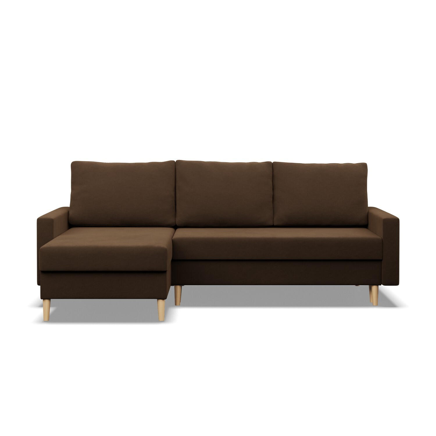 ECKSOFA Blank braun - Braun, Textil (223/140cm) - SIMKAM Furniture