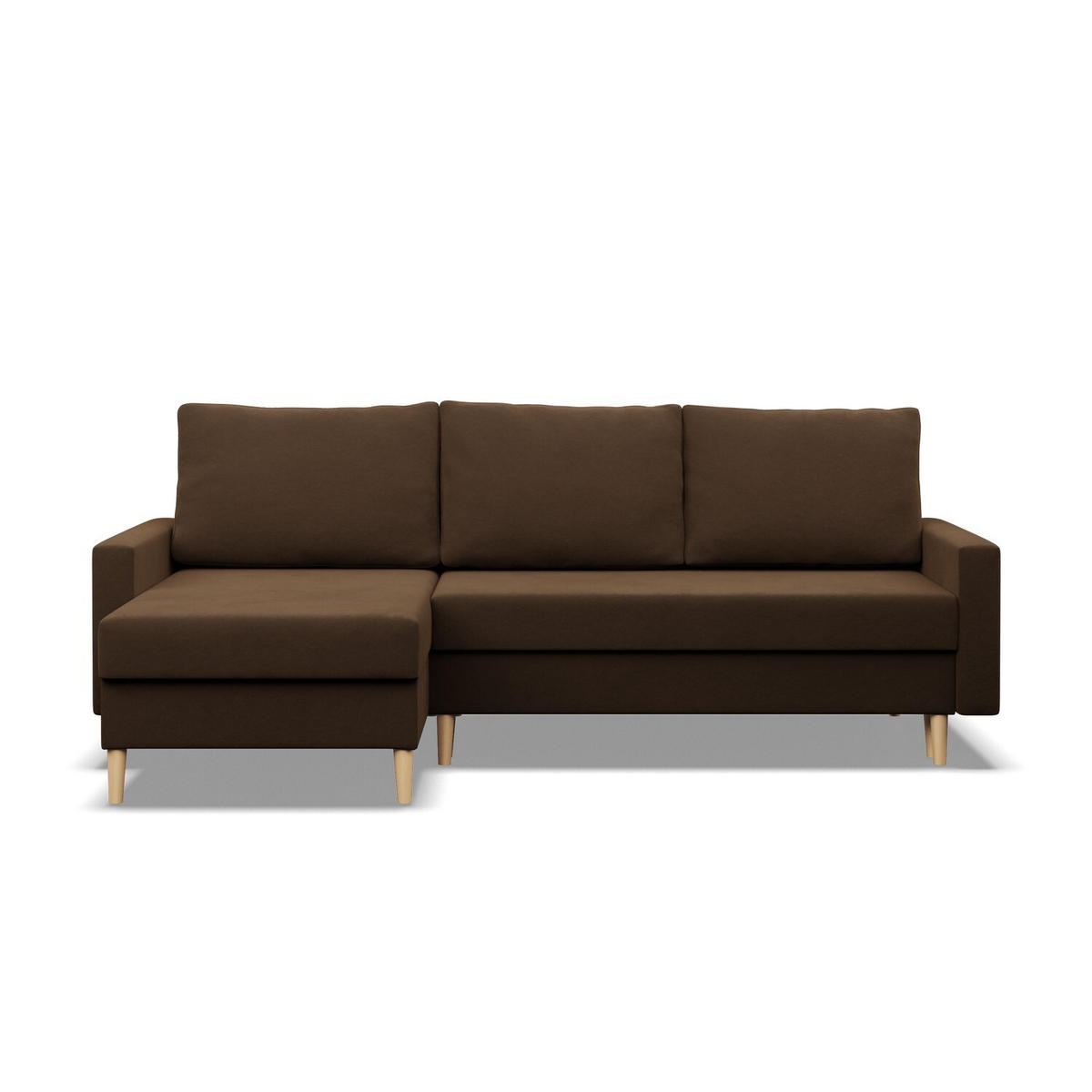 ECKSOFA Blank braun - Braun, Textil (223/140cm) - SIMKAM Furniture