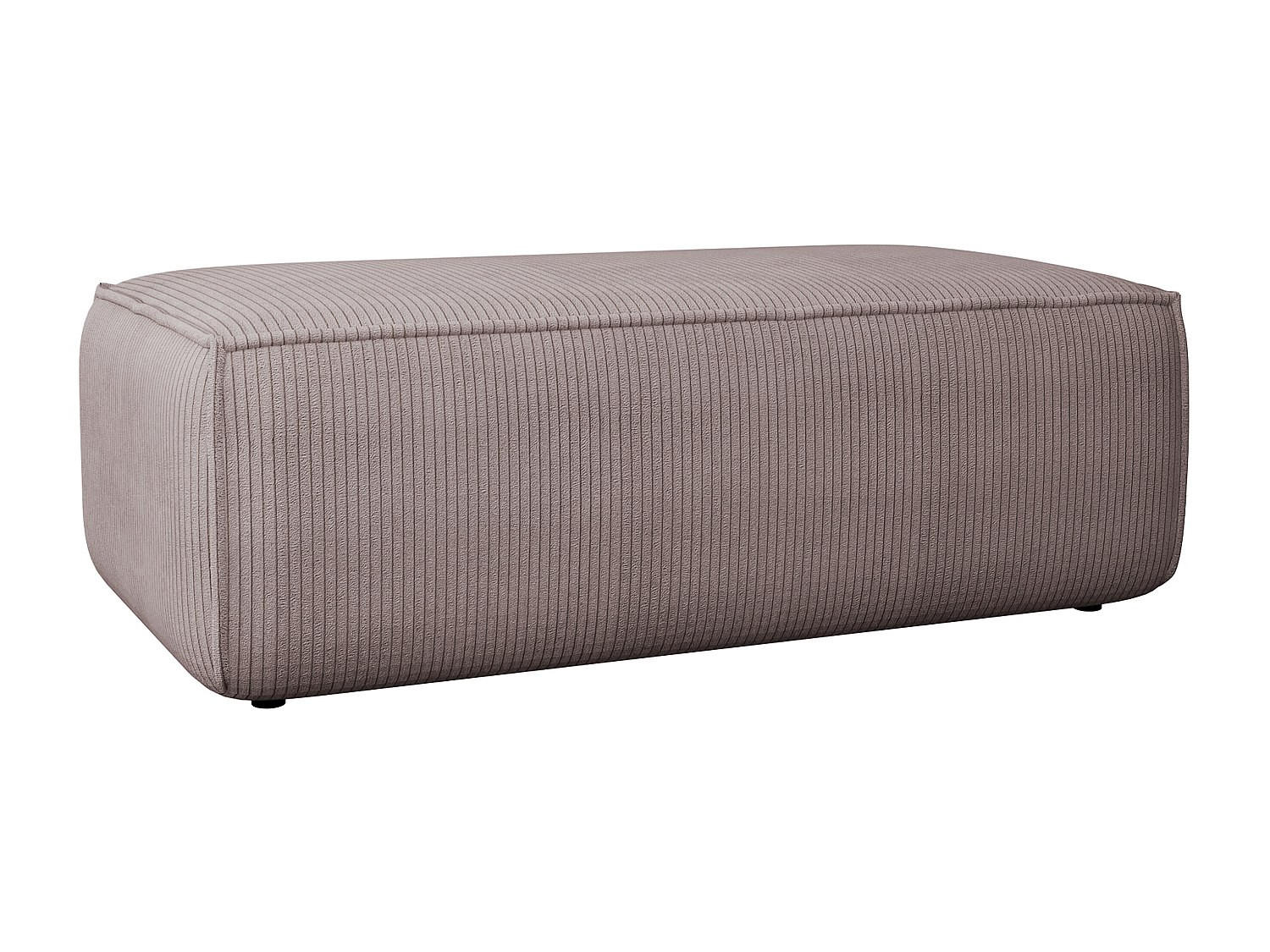 SITZHOCKER - 1 Person-Sitzer - Samt, Stoff - Malve - AMELIA - Mauve, Textil (102/42/69cm) - Vente-Unique