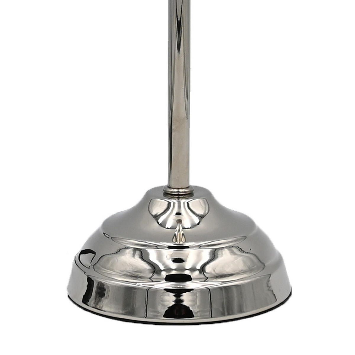 LAMPENFUSS ROUNDI Ø11,5x49,5 cm, Metall, Silber - Silberfarben, Metall (11.5/11.5/49.5cm) - dasmöbelwerk
