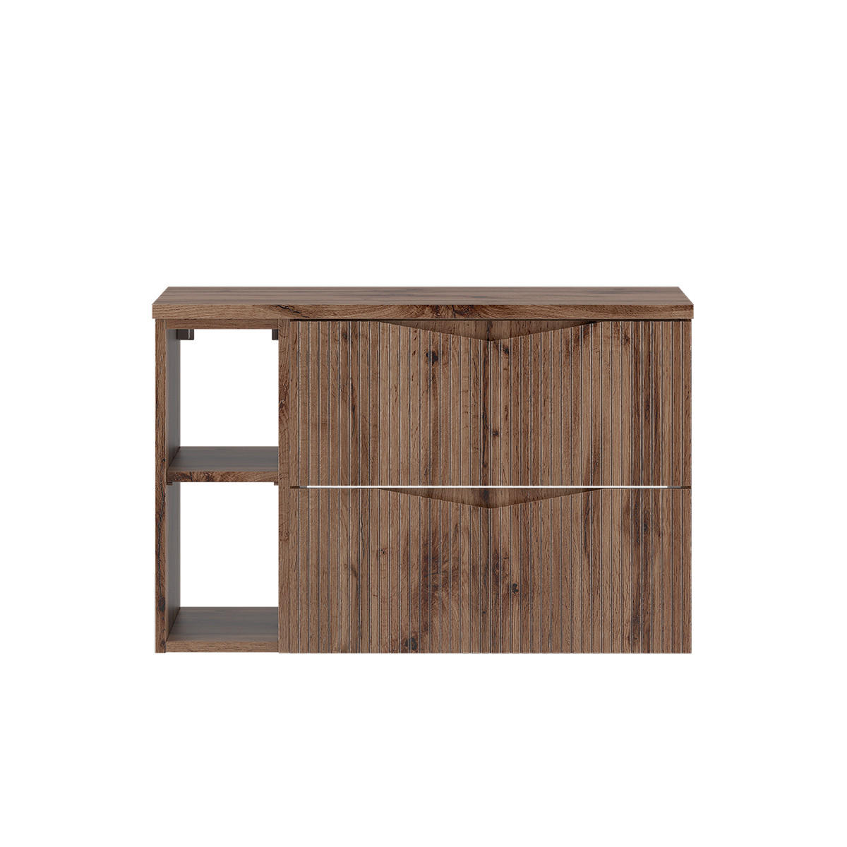 WASCHTISCHUNTERSCHRANK 80.6cm Tao Holz - Braun, Holzwerkstoff (80.6/52.2/46.5cm) - Petits-meubles