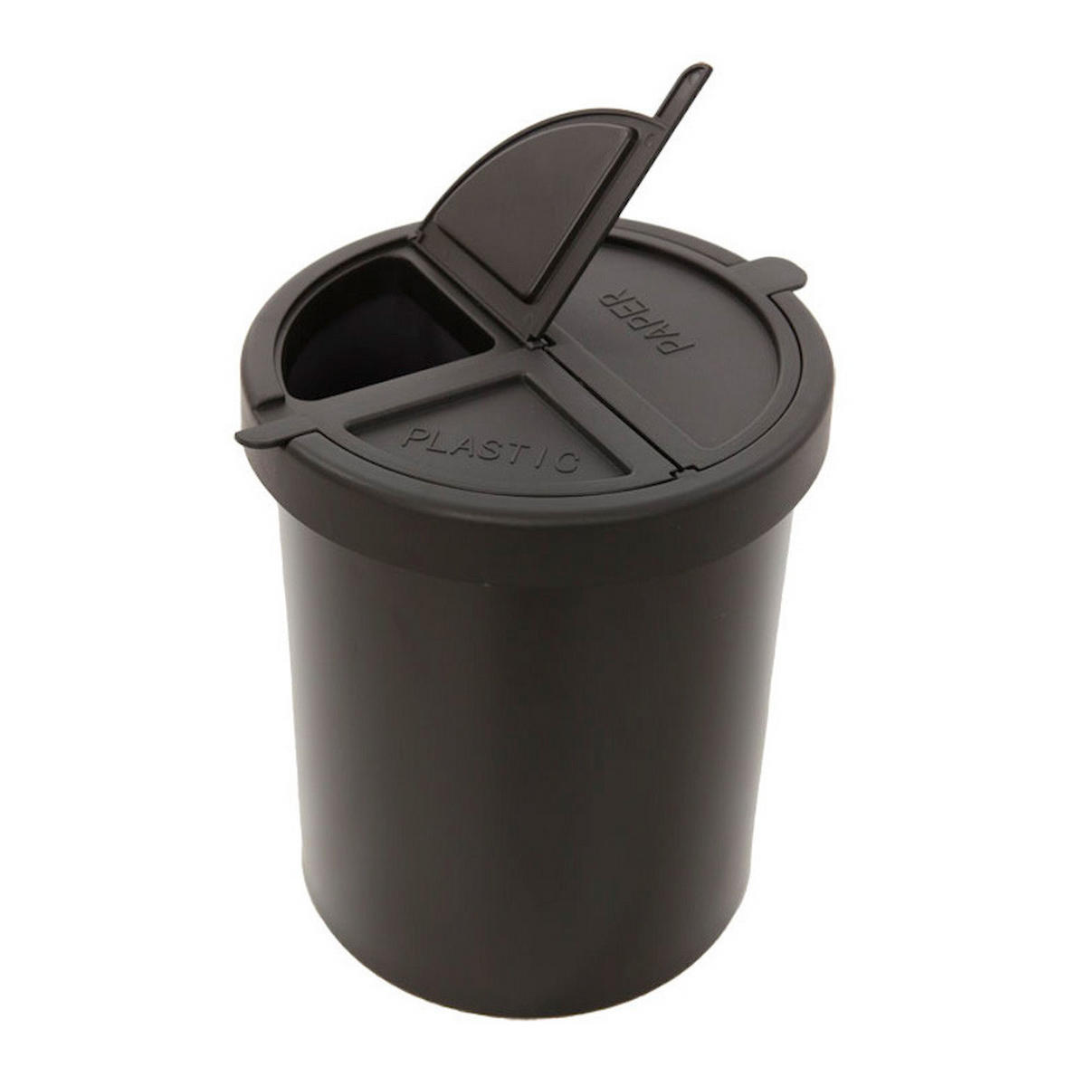 PAPIERKORB Stillvoll Metall 15 Liter 30,5x25,5 cm Schwarz - Schwarz, Metall (25.5/30.5/25.5cm) - PROREGAL