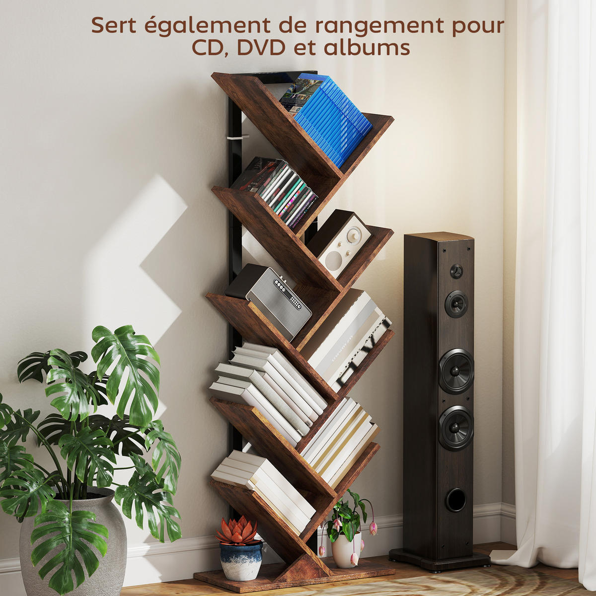 BÜCHERREGAL 50/24/136 cm Braun - Braun, Karton (50/136/24cm)