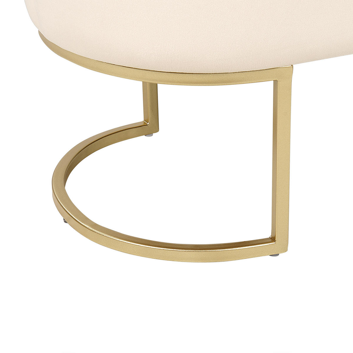 BETTBANK Milry 40/104/40 cm - Beige, Kunststoff/Textil (104/40/40cm) - Beliani