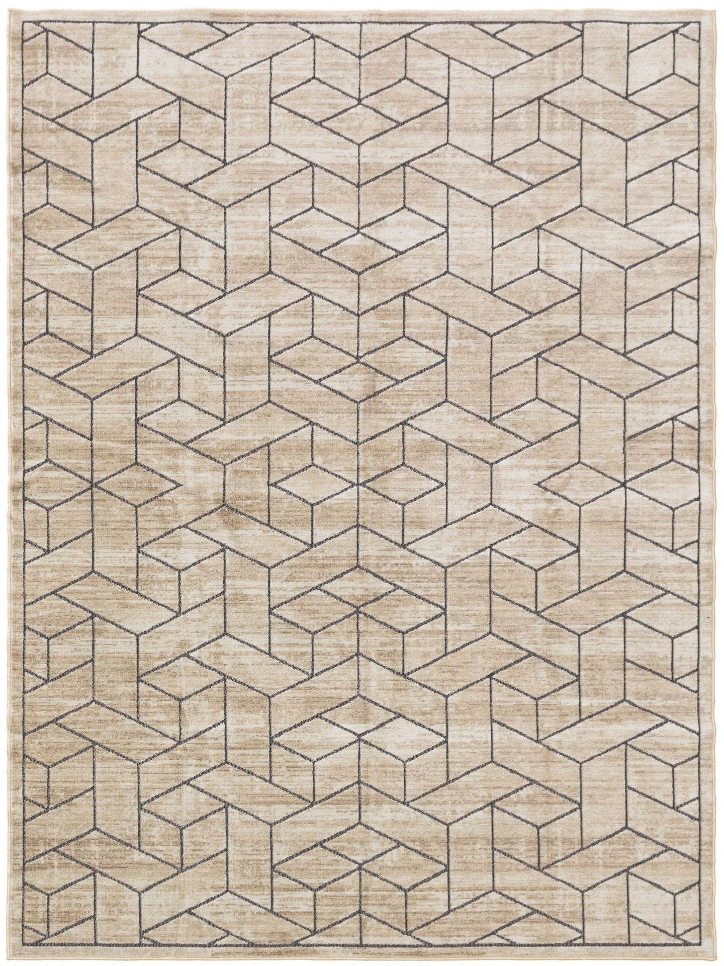 TEPPICH Daisy Cream 140x200 cm - Beige, Textil (140/1cm) - KUNSTLOFT