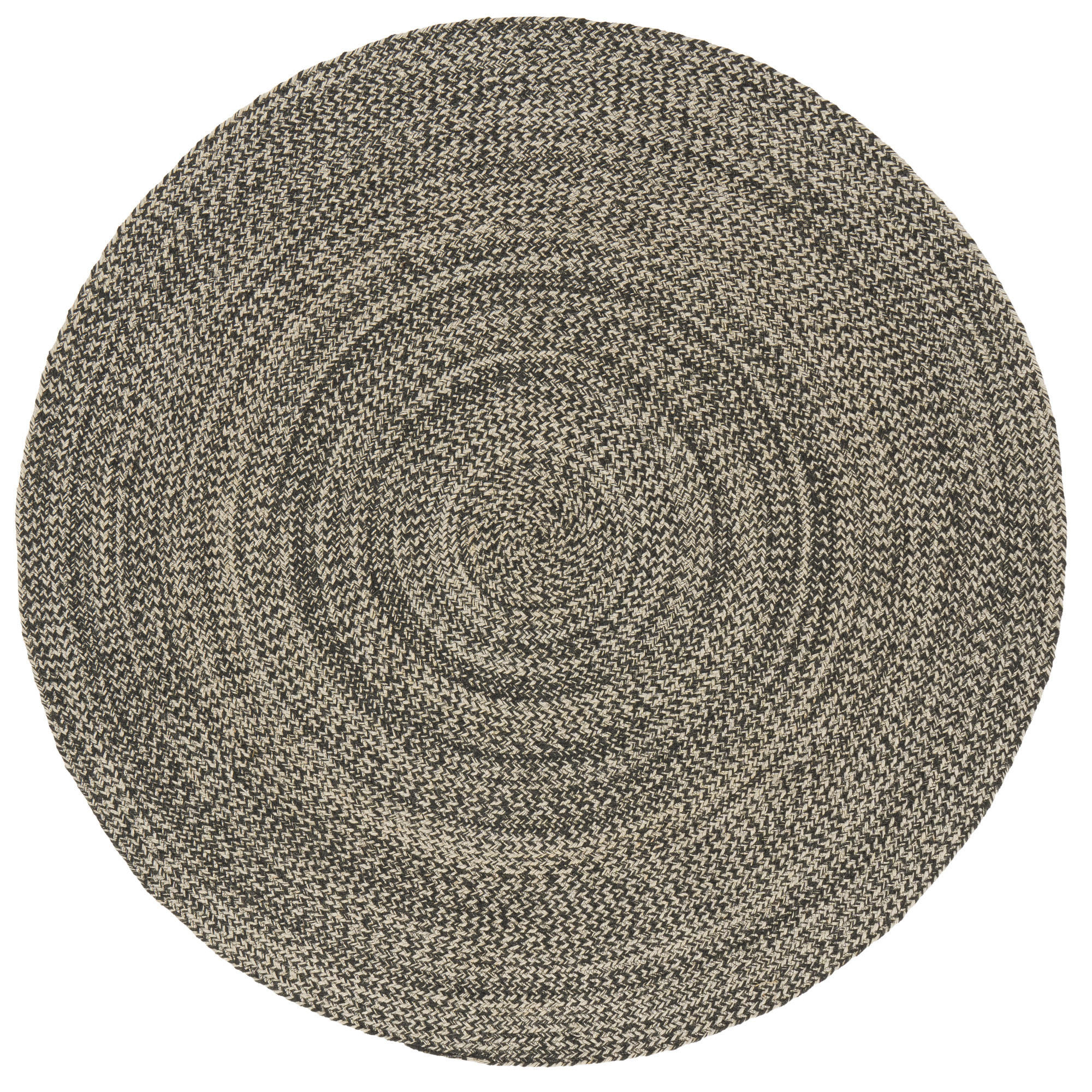 NATURFASER TEPPICH HANDGEFERTIGT JUTE KAYA RUND - Anthrazit, Textil (120/120cm) - Pergamon