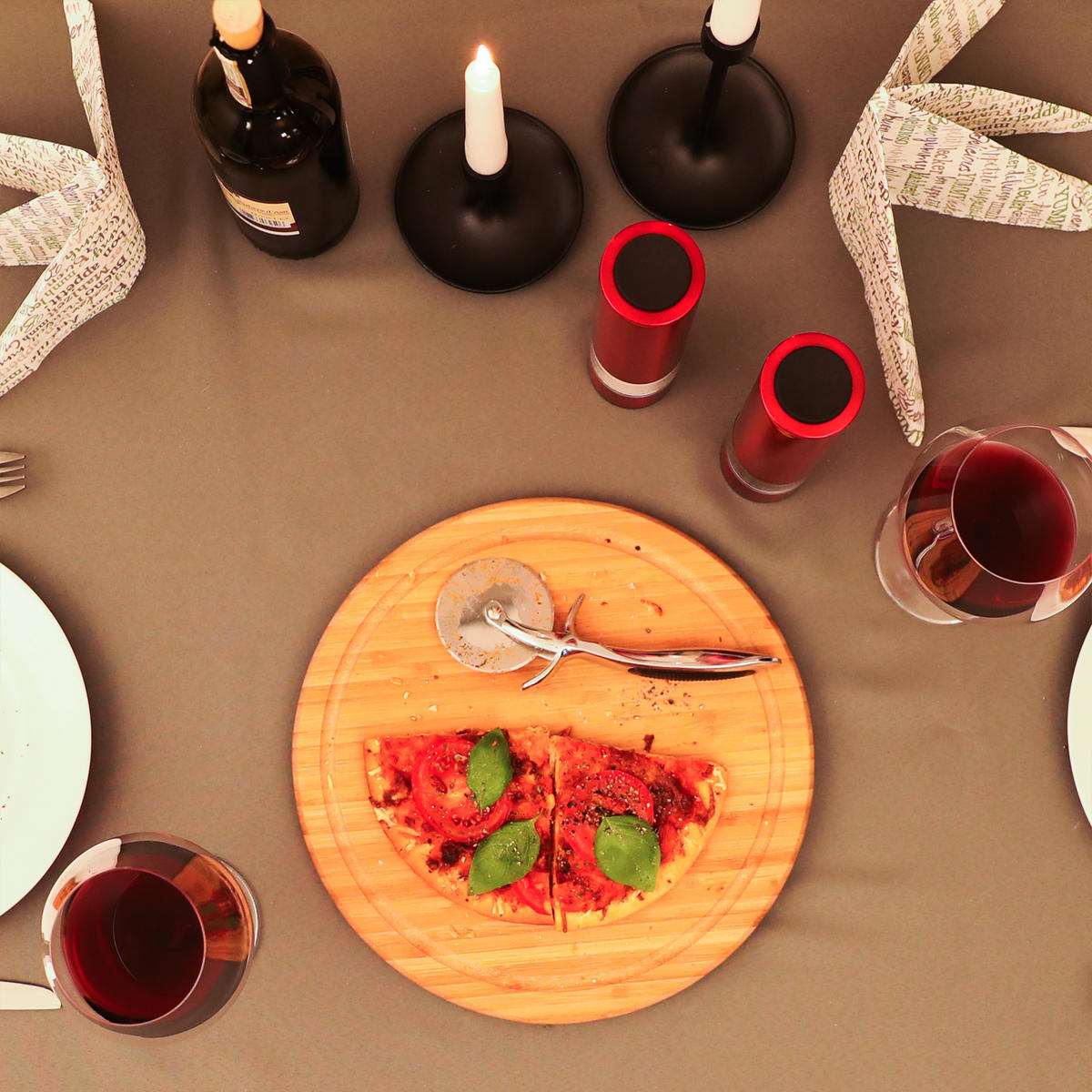 2xPFEFFERMÜHLE - Rot, Keramik/Kunststoff (5/22/5cm) - Relaxdays