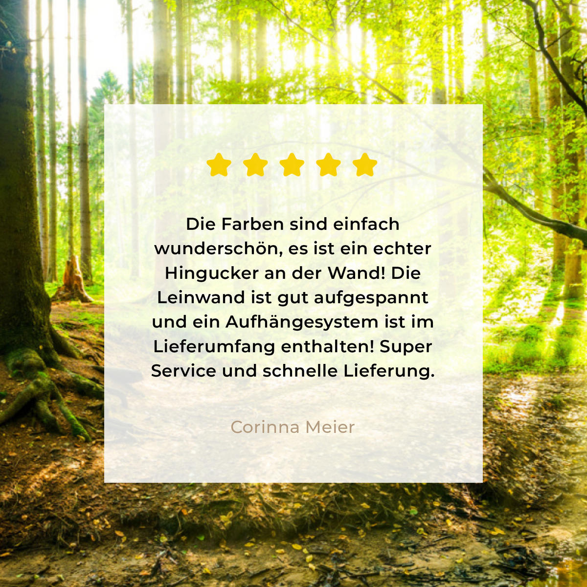 LEINWANDBILD Wald - Landschaft - Wasser - Bäume - Sonne - Grün - Natur Wandbilder 80x60 cm - Grün, Textil (80/60cm) - MuchoWow