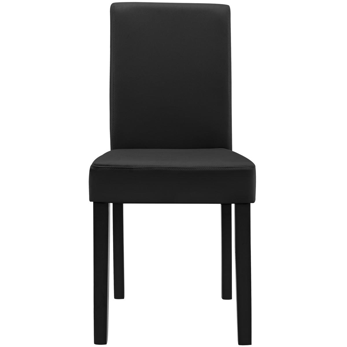 TISCHGRUPPE Forssa - Schwarz/Weiß, Holz/Holzwerkstoff (140/77/90cm) - [en.casa]