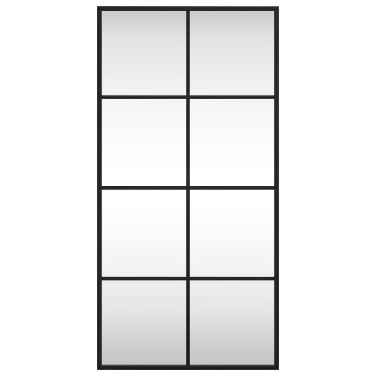 WANDSPIEGEL Schwarz 40x80 cm Rechteckig Eisen - Schwarz, Metall (40/80/80cm) - furnicato