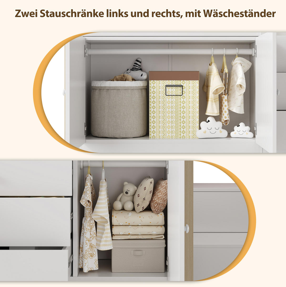 HOCHBETT 90/200 cm Weiß aus MDF mit Treppe und Stauraum - Weiß, Holzwerkstoff (90/200cm) - OKMYHOME