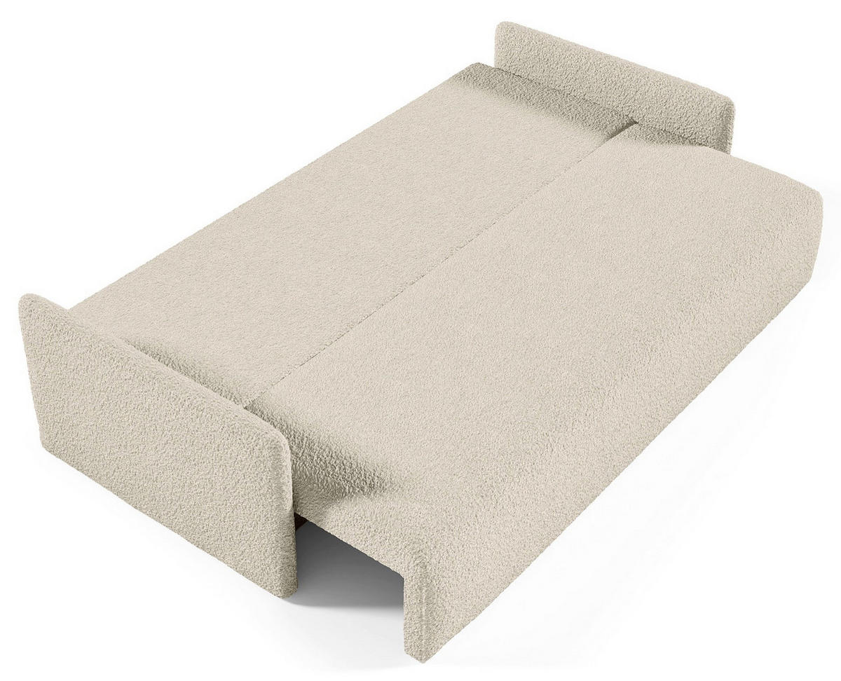 SOFA Glove Beige mit Bouclé-Bezug - Beige, Kunststoff/Textil (206/95/87cm) - Selsey