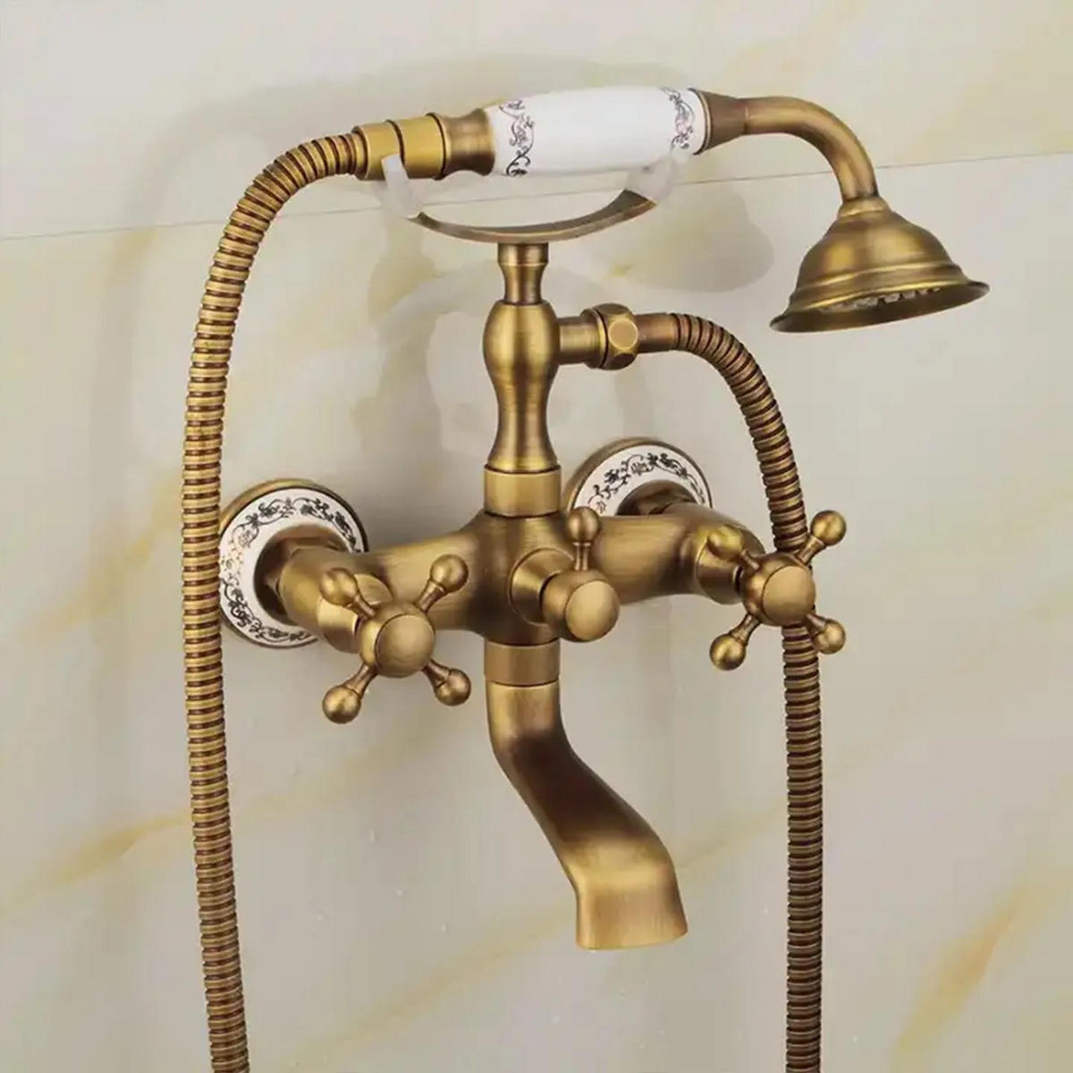WANNENARMATUR Rea Rustico Antique Gold - Goldfarben, Metall (21/24.5/15cm) - REA