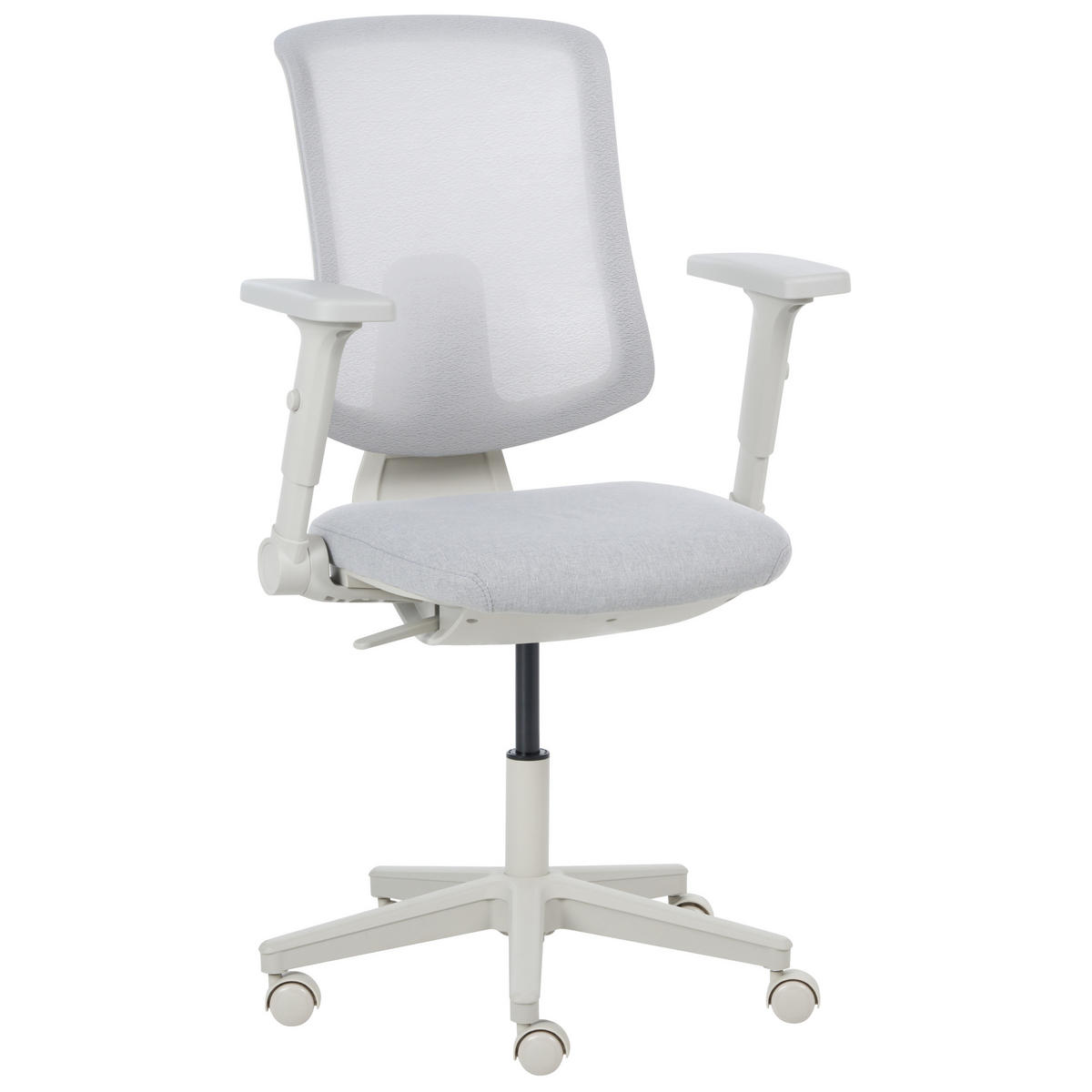 KANCELÁŘSKÁ ŽIDLE Látka Světle šedá Sero - šedá/světle šedá, textil (66/95/58cm) - Beliani